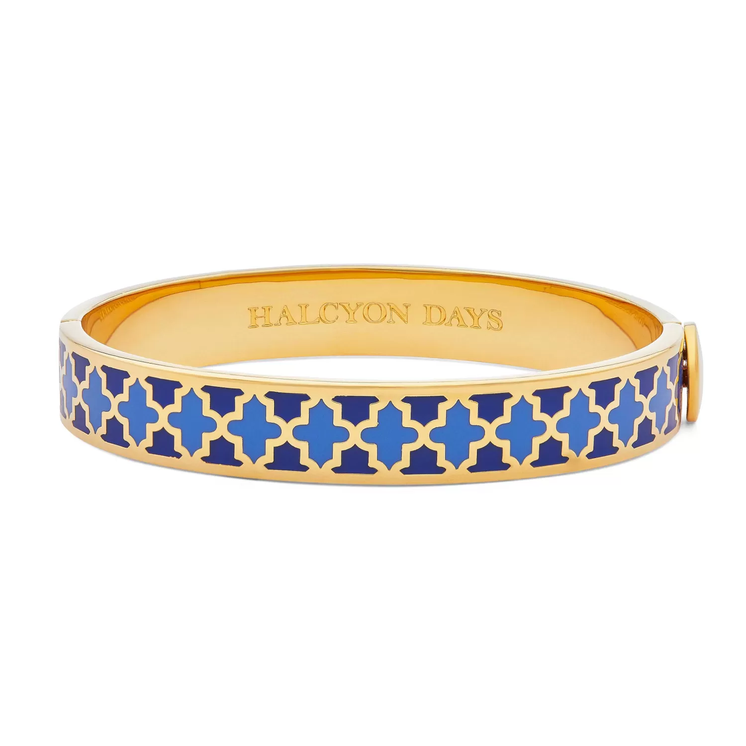 Halcyon Days Agama Cobalt, Bluebell Gold Bangle | Store