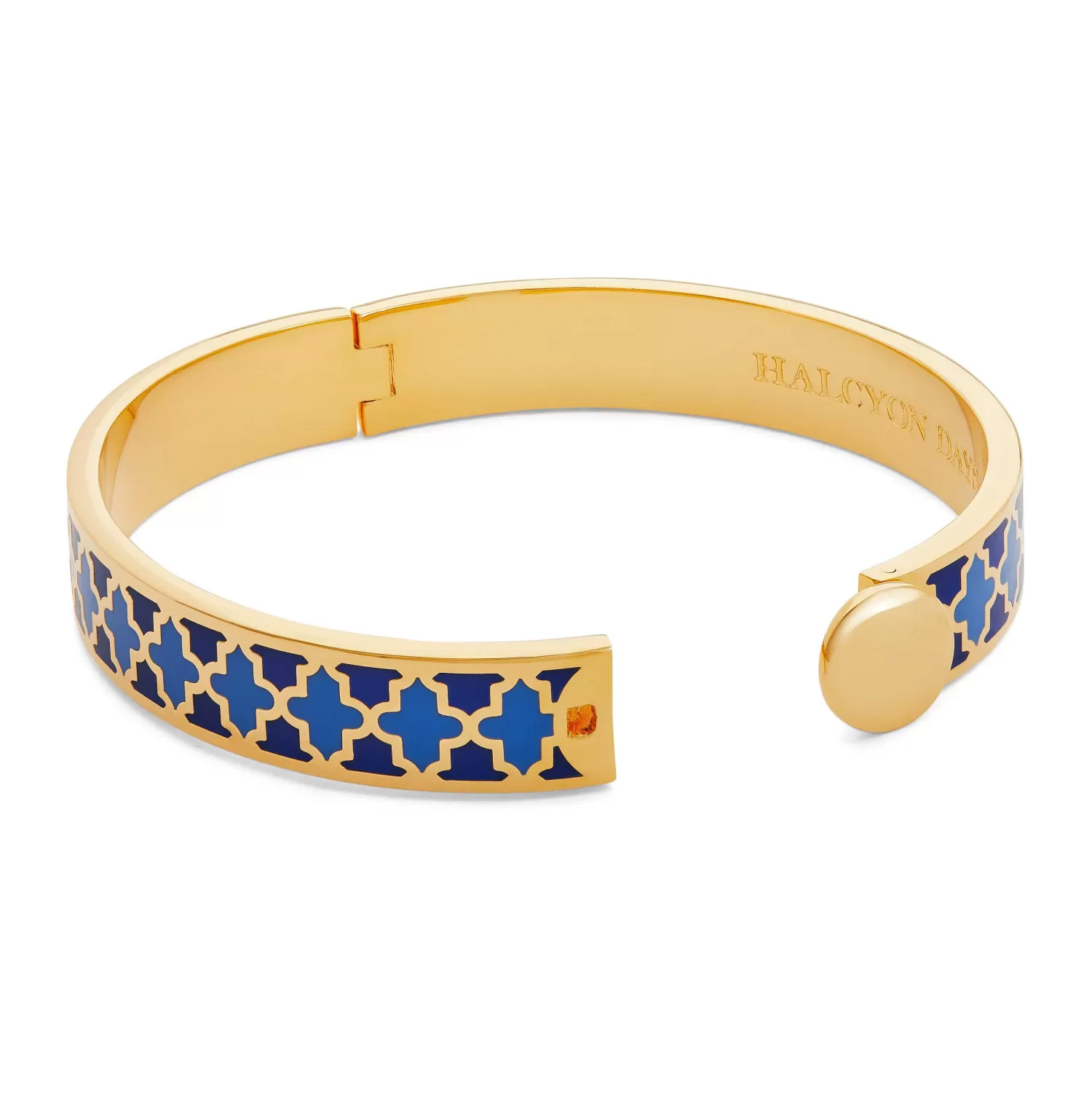 Halcyon Days Agama Cobalt, Bluebell Gold Bangle | Store