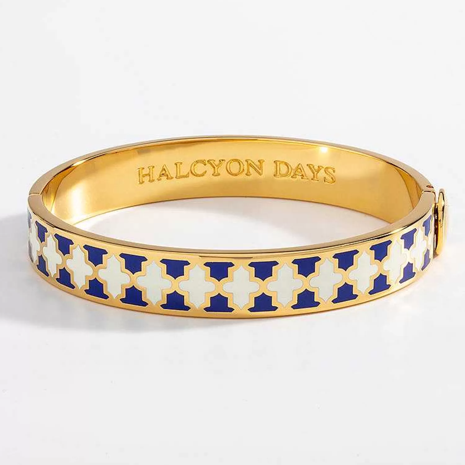 Halcyon Days Agama Cobalt, Cream & Gold Bangle | Outlet