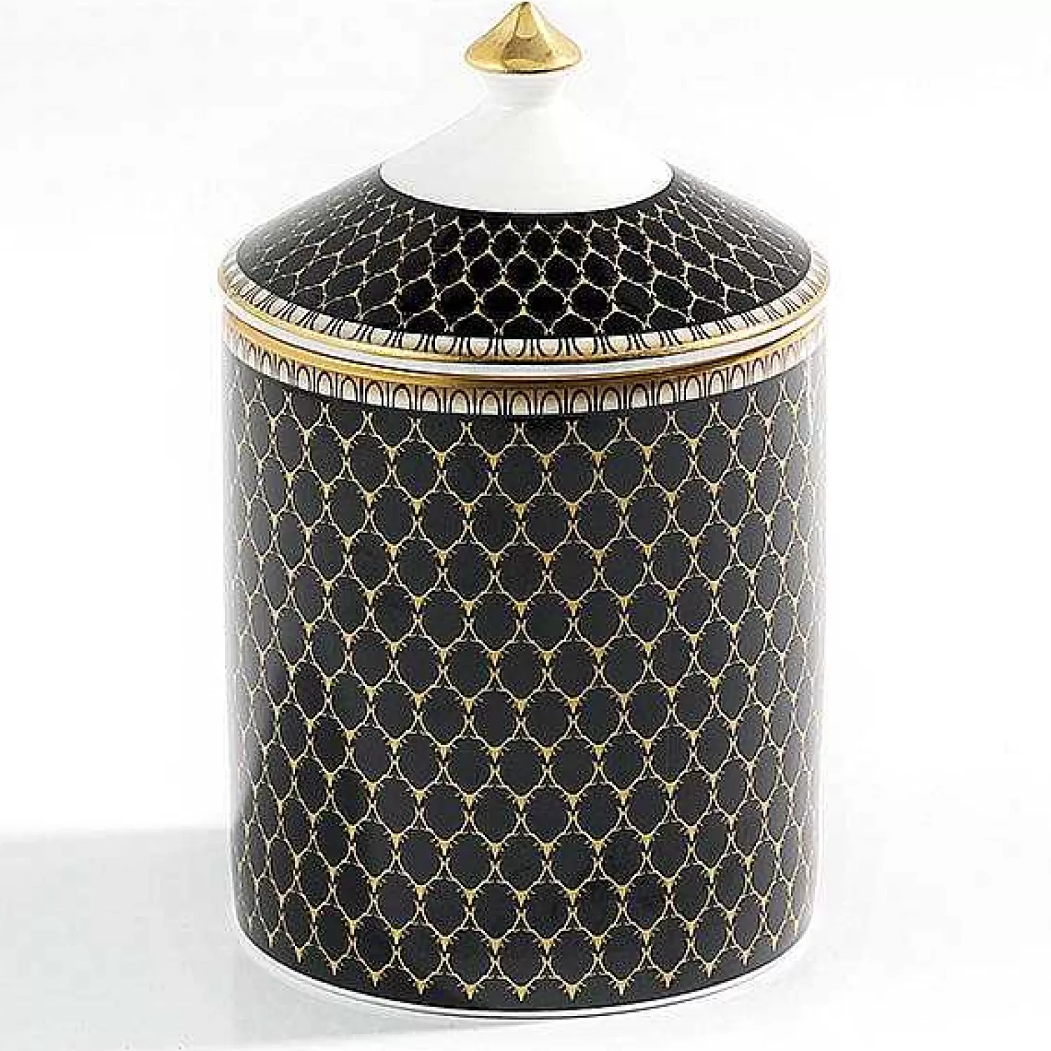 Halcyon Days Antler Trellis Black Oud Lidded Candle Shop