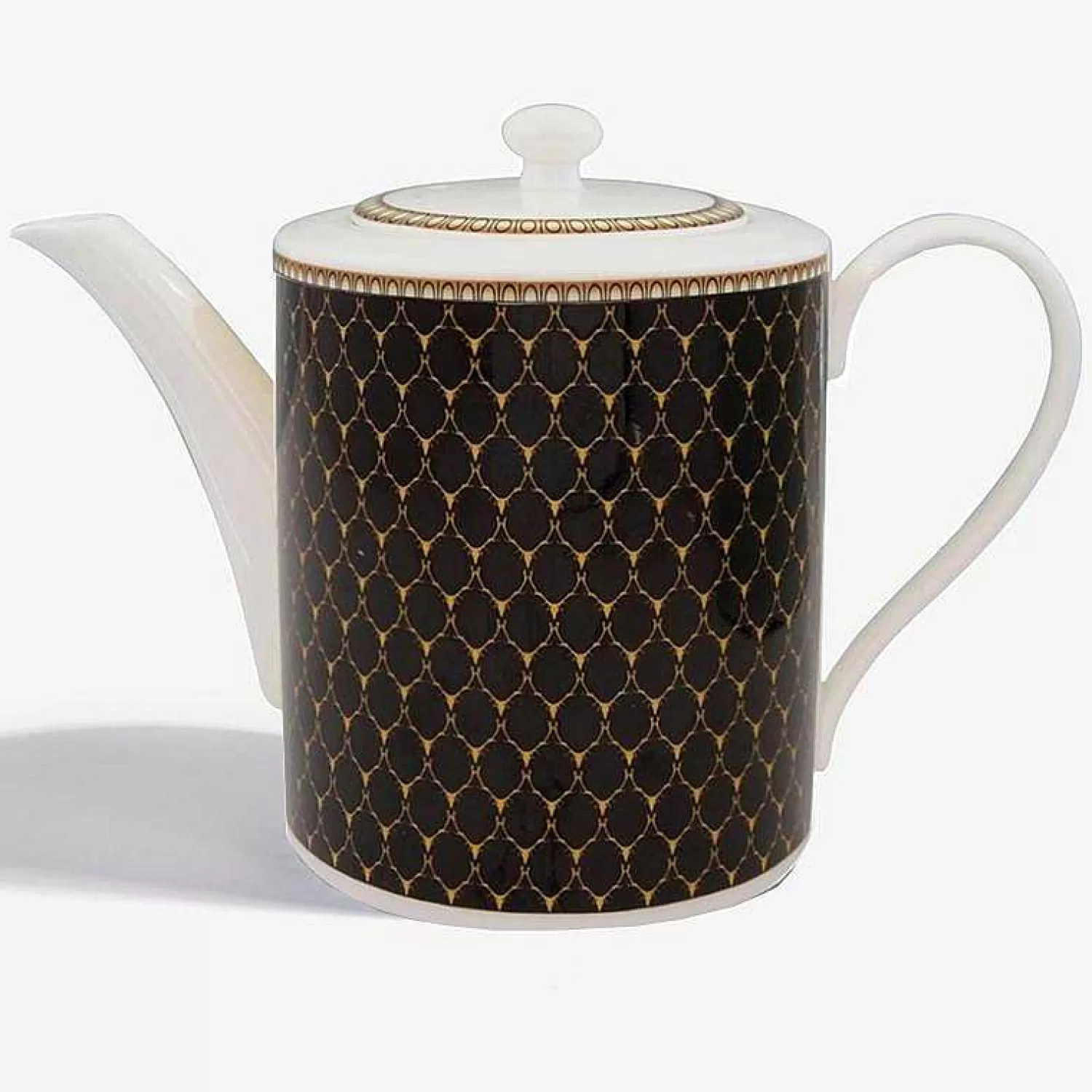 Halcyon Days Antler Trellis Tea Pot Black Best