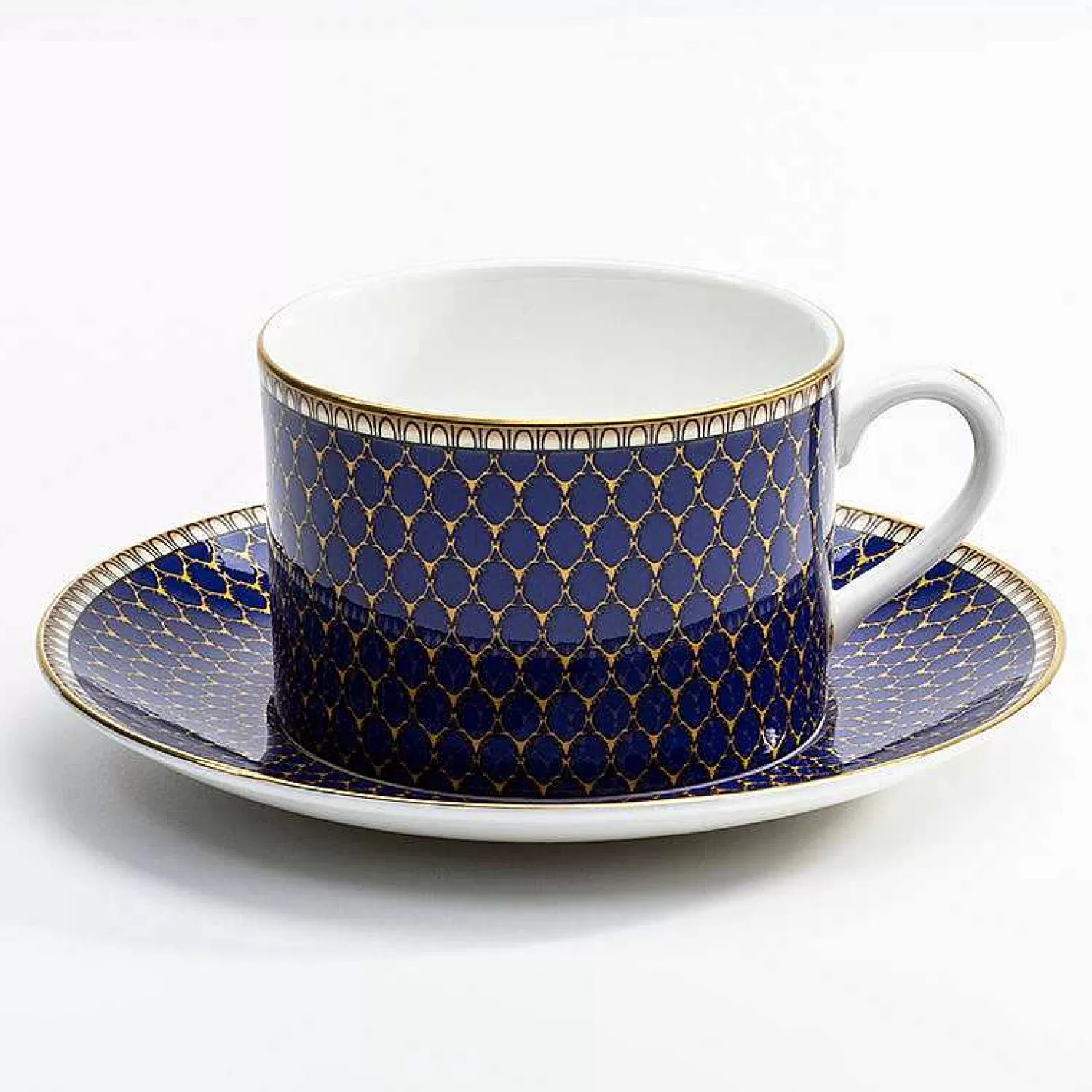 Halcyon Days Antler Trellis Teacup & Saucer Midnight Best Sale