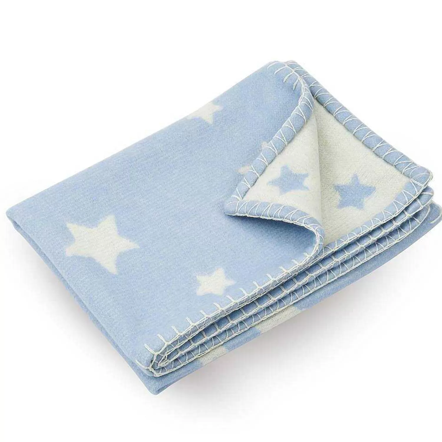 Halcyon Days Cashmere Baby Blanket, Blue Outlet