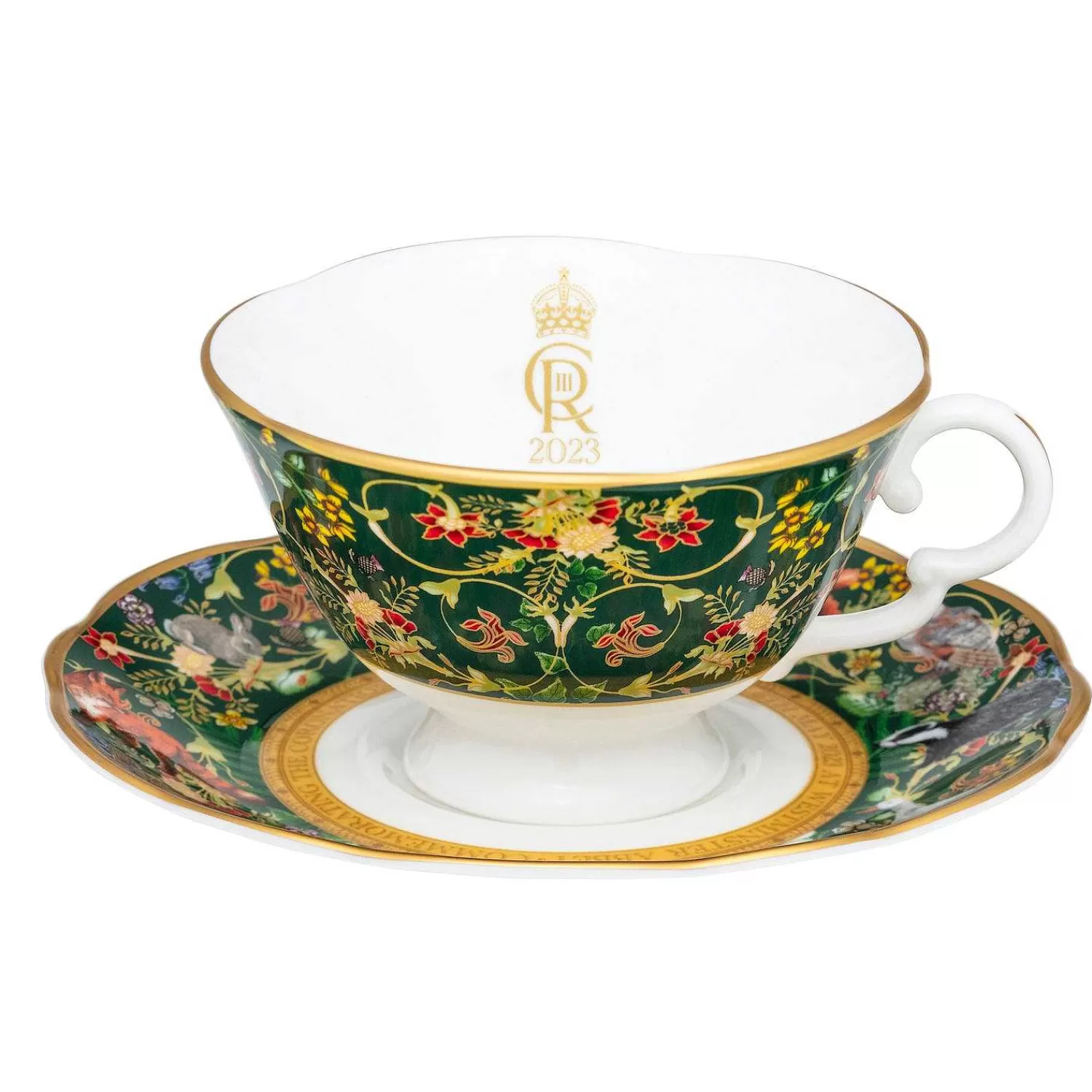 Halcyon Days Celebration Of The Natural World Teacup & Saucer Outlet