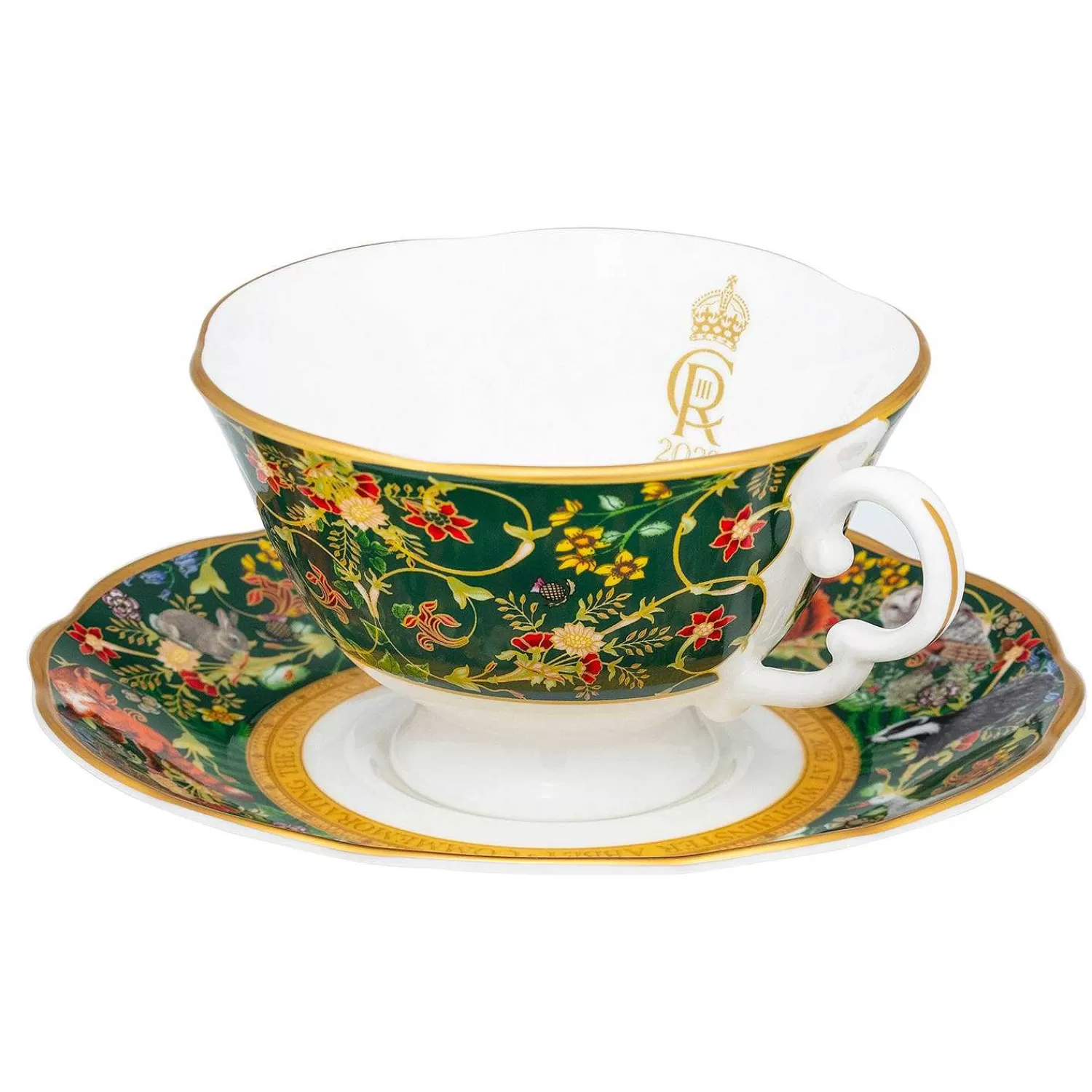 Halcyon Days Celebration Of The Natural World Teacup & Saucer Outlet