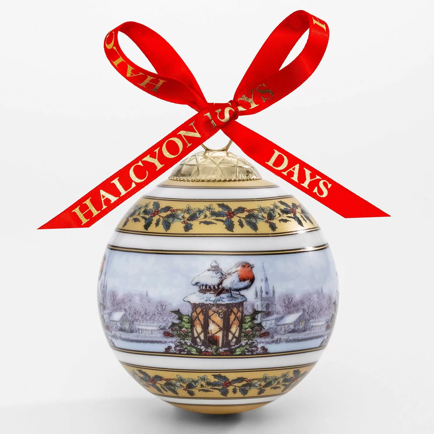 Halcyon Days Christmas Robin Bauble | Cheap