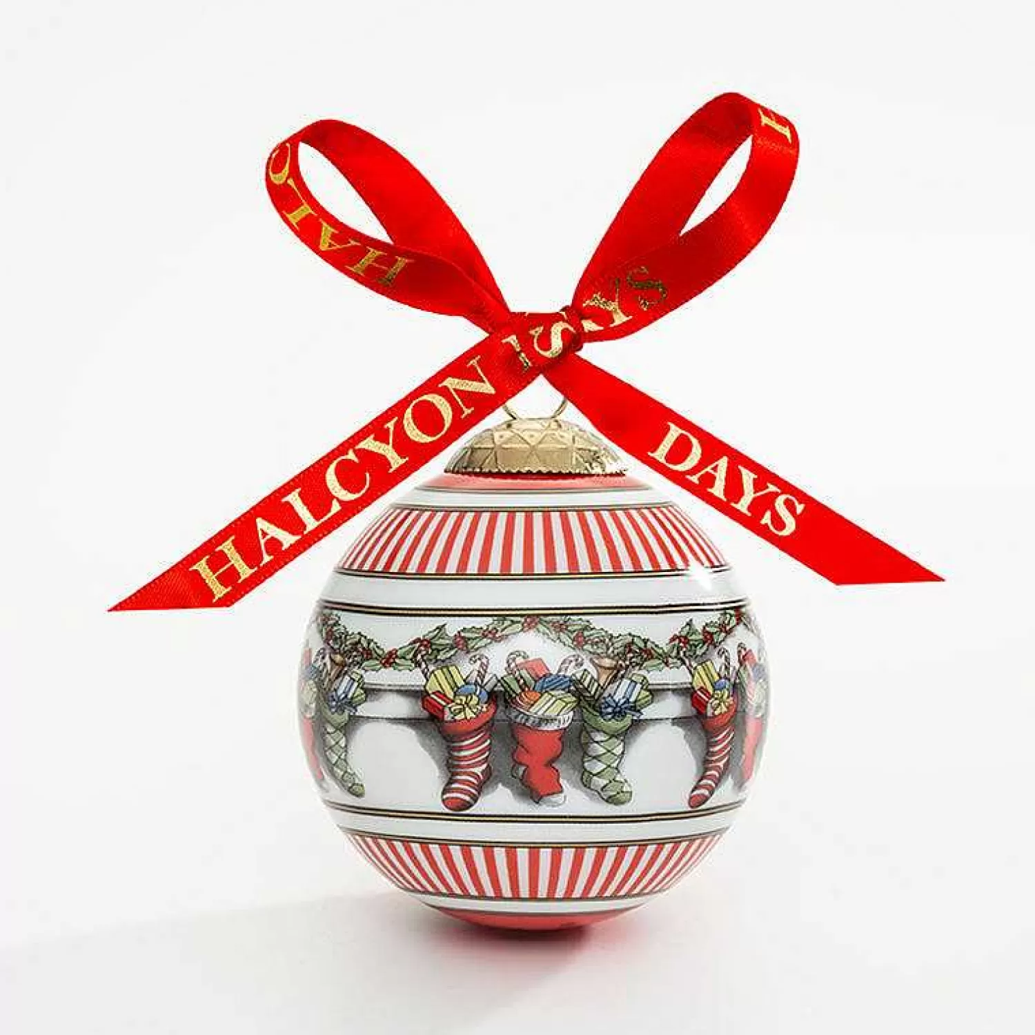 Halcyon Days Christmas Stockings Bauble | Sale