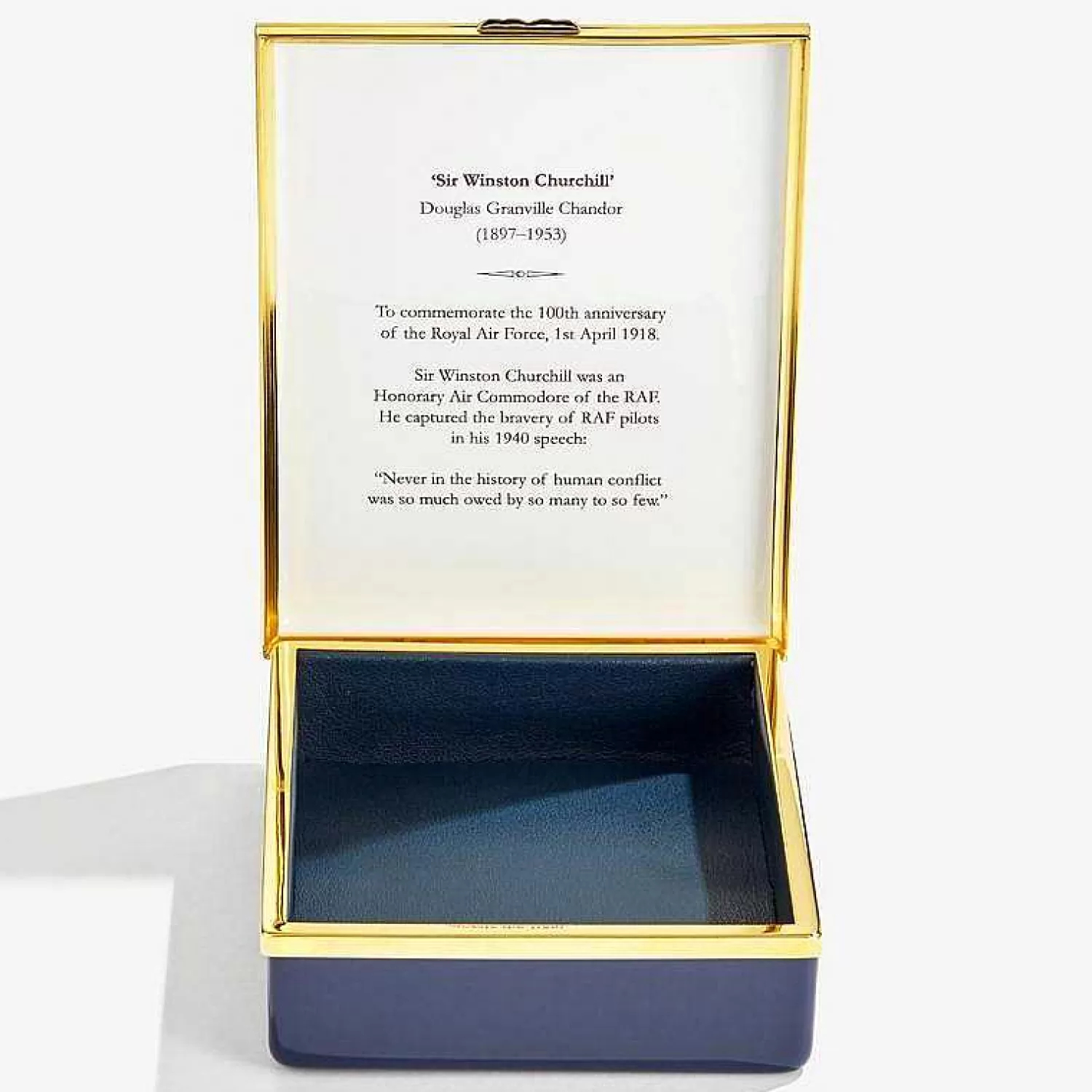 Halcyon Days Churchill Portrait By Douglas Chandor Prestige Box | Hot