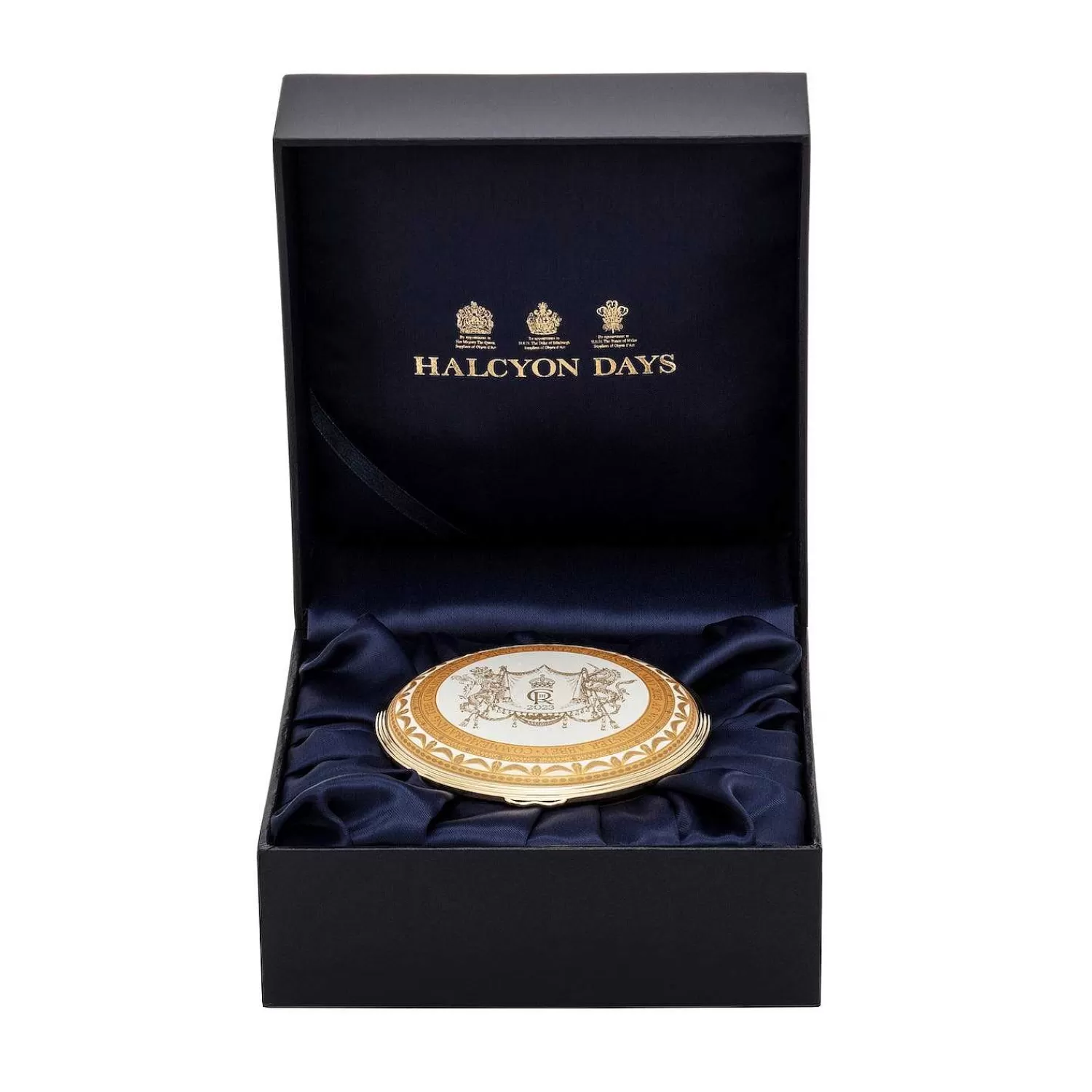 Halcyon Days Coronation Gold Enamel Box Flash Sale