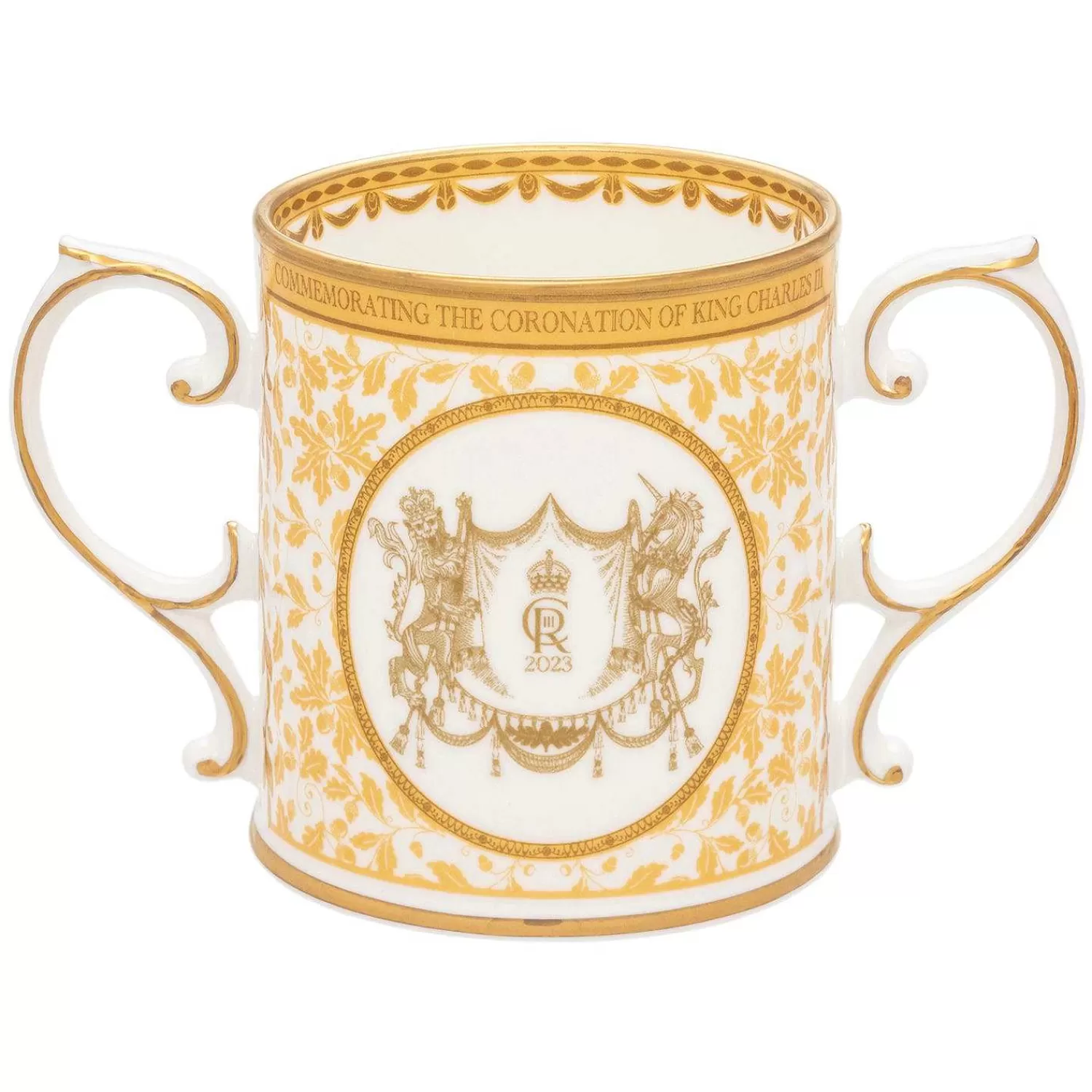 Halcyon Days Coronation Gold Loving Fine Bone China Cup | Shop