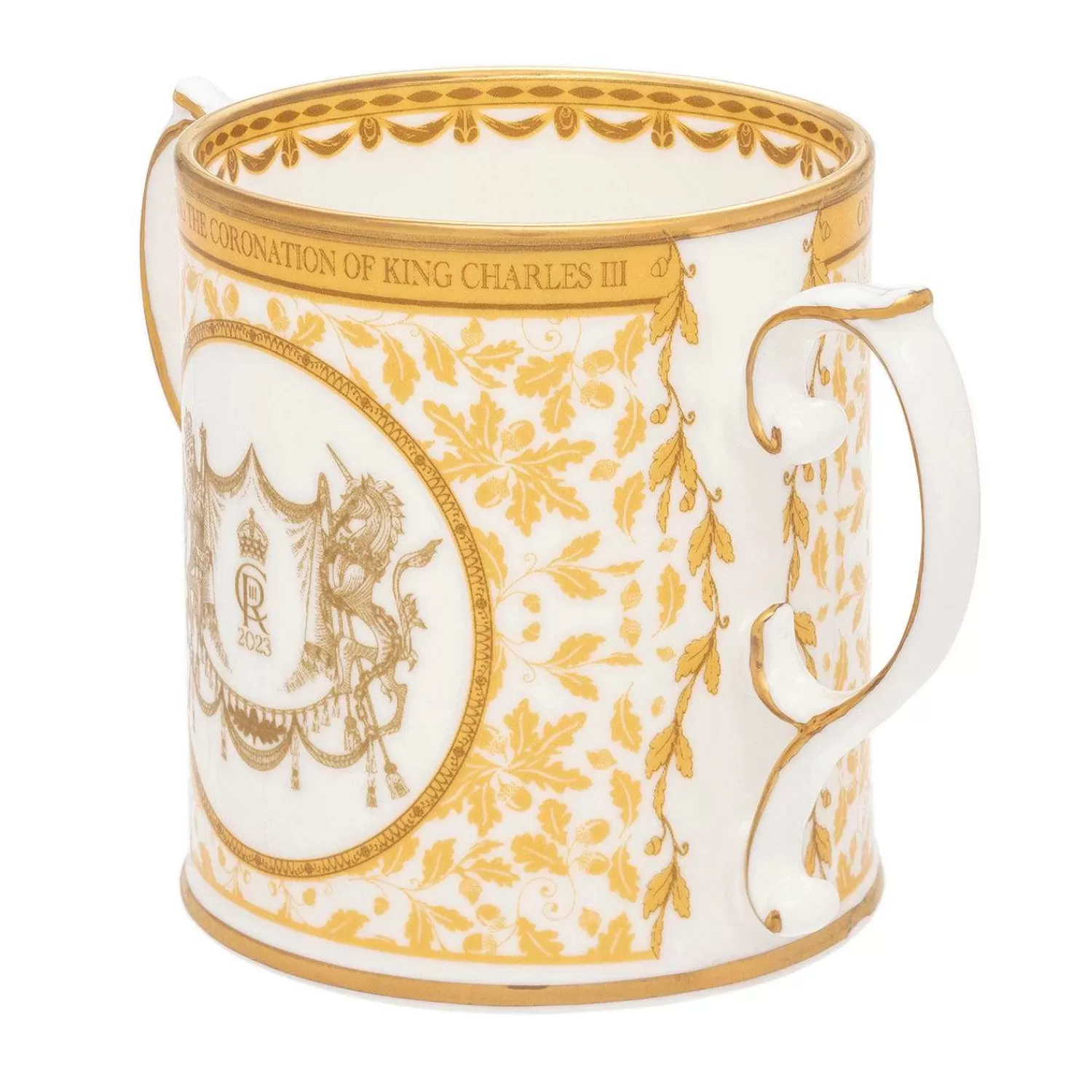 Halcyon Days Coronation Gold Loving Fine Bone China Cup | Shop