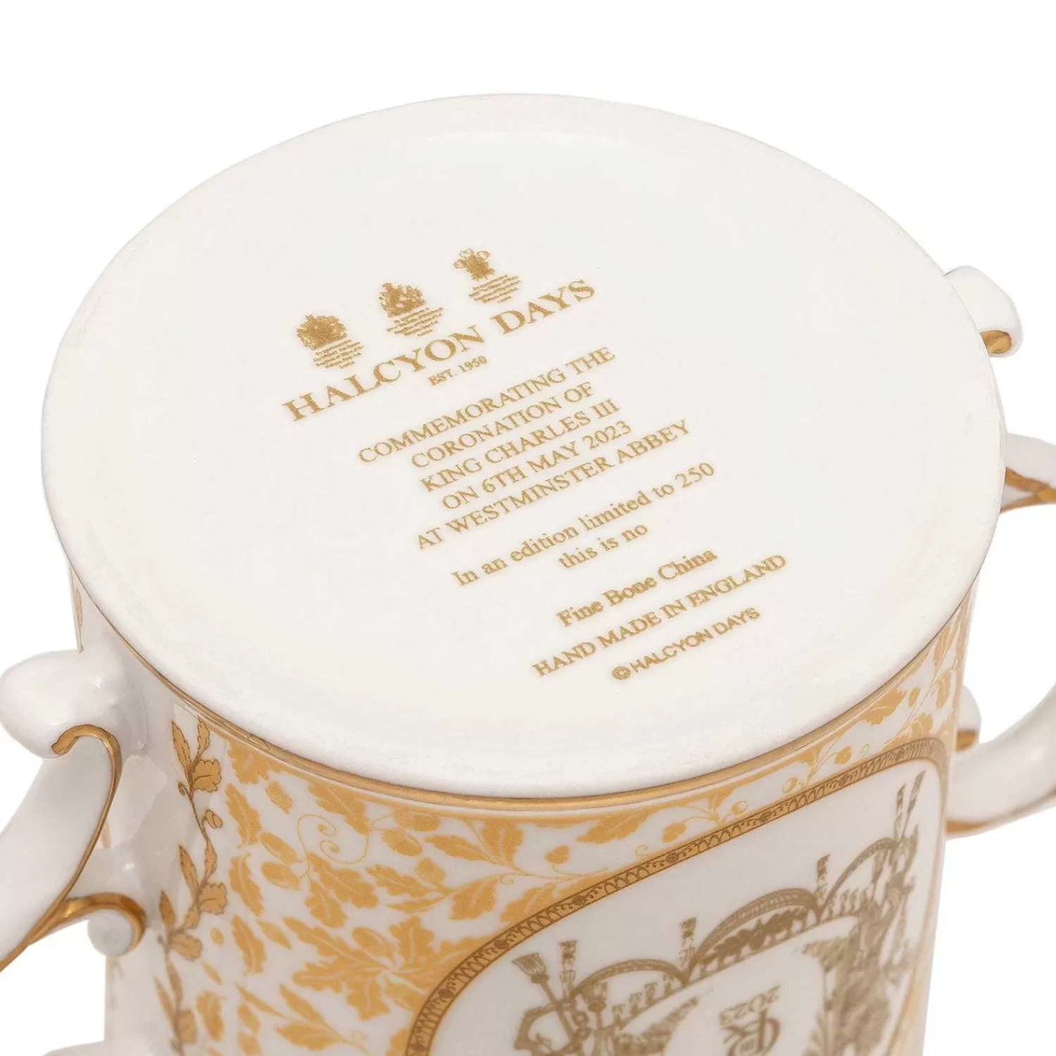Halcyon Days Coronation Gold Loving Fine Bone China Cup | Shop