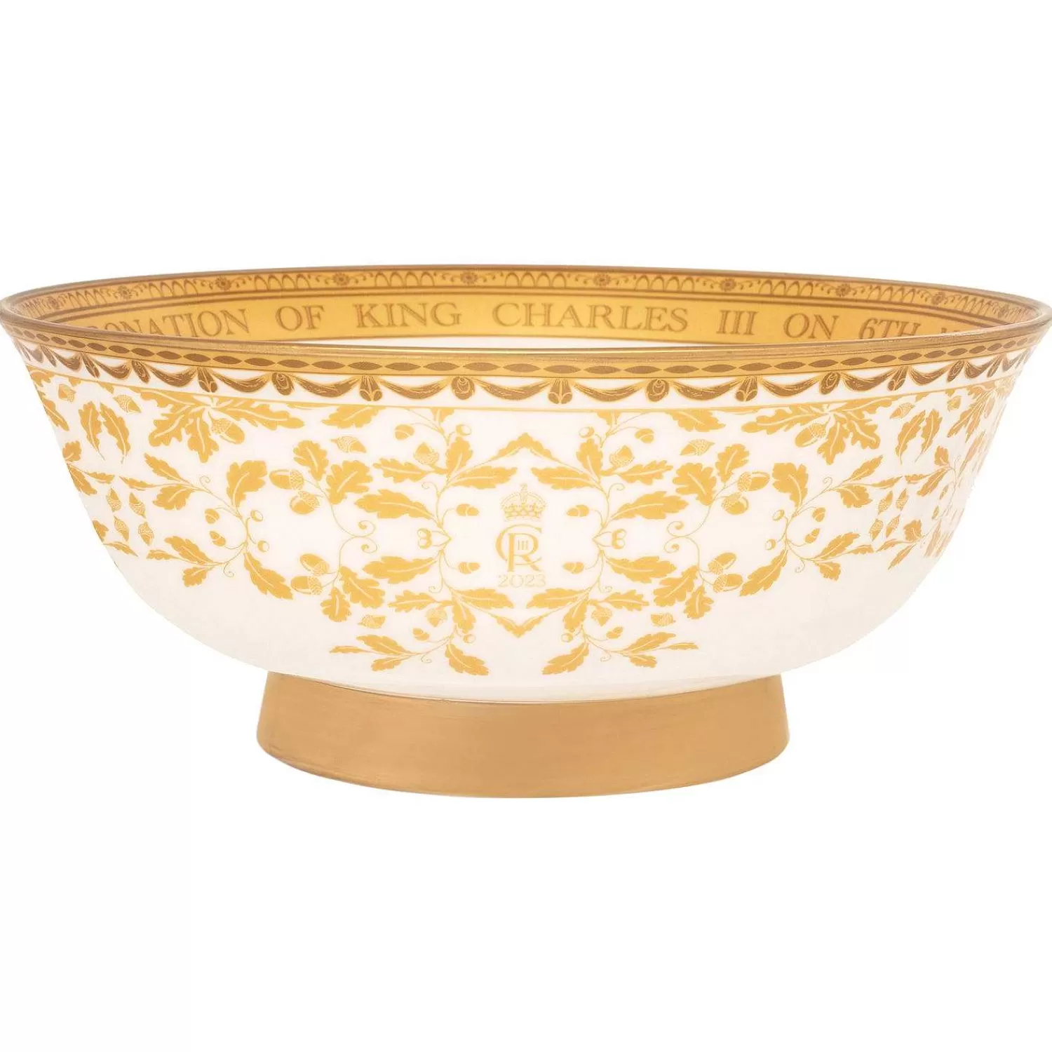 Halcyon Days Coronation Gold Presentation Bowl Cheap