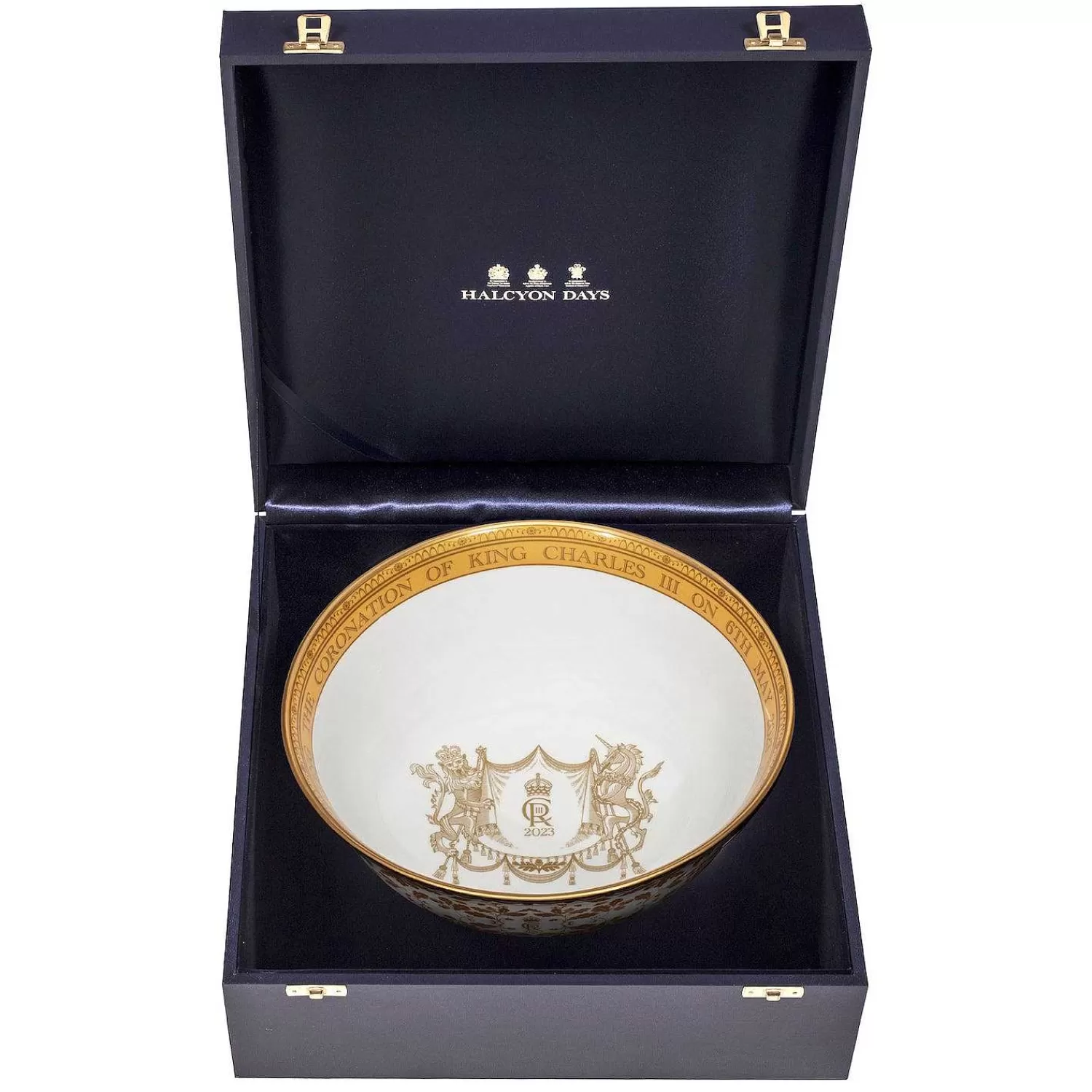 Halcyon Days Coronation Gold Presentation Bowl Cheap