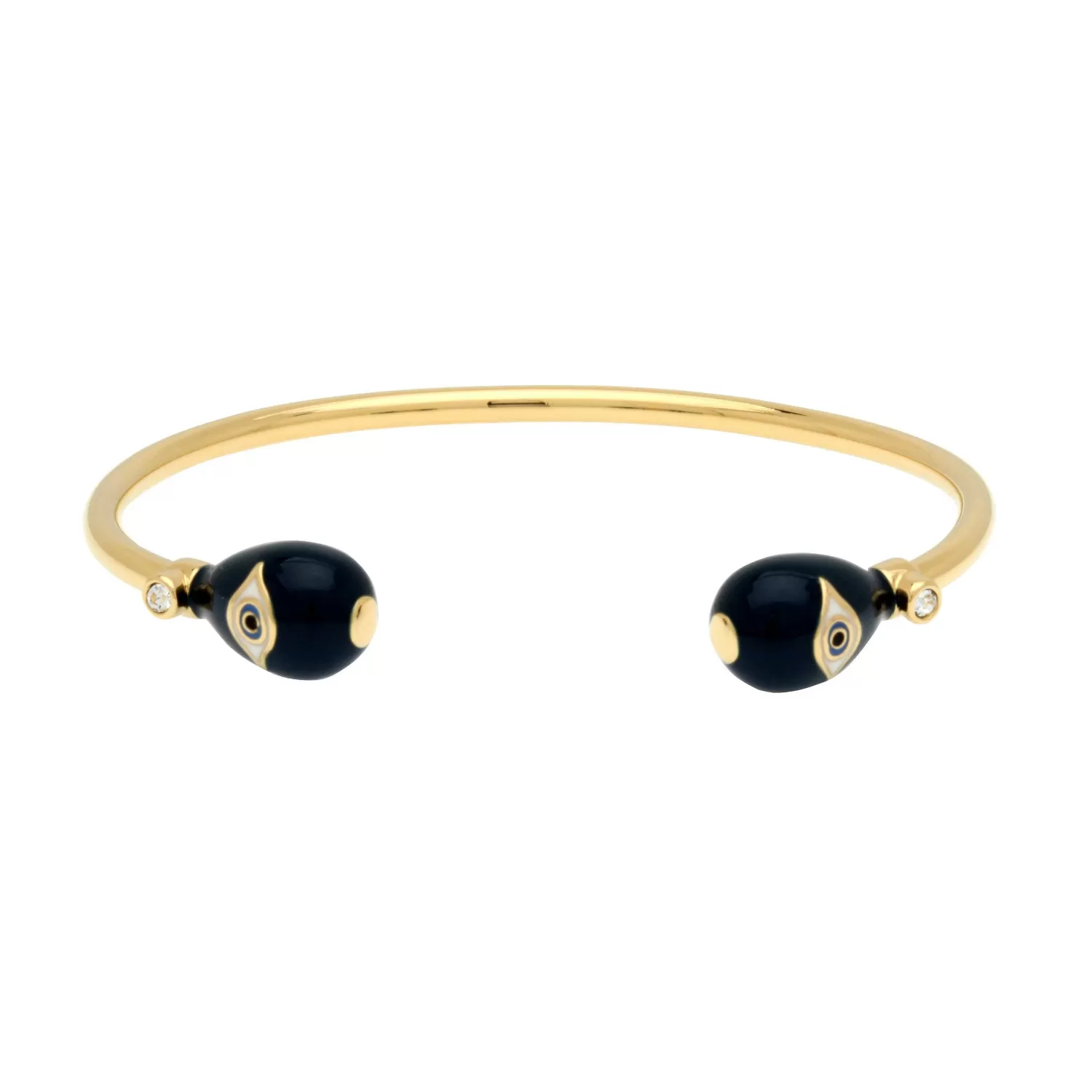 Halcyon Days Evil Eye Midnight Blue & Gold Wire Bangle | Best