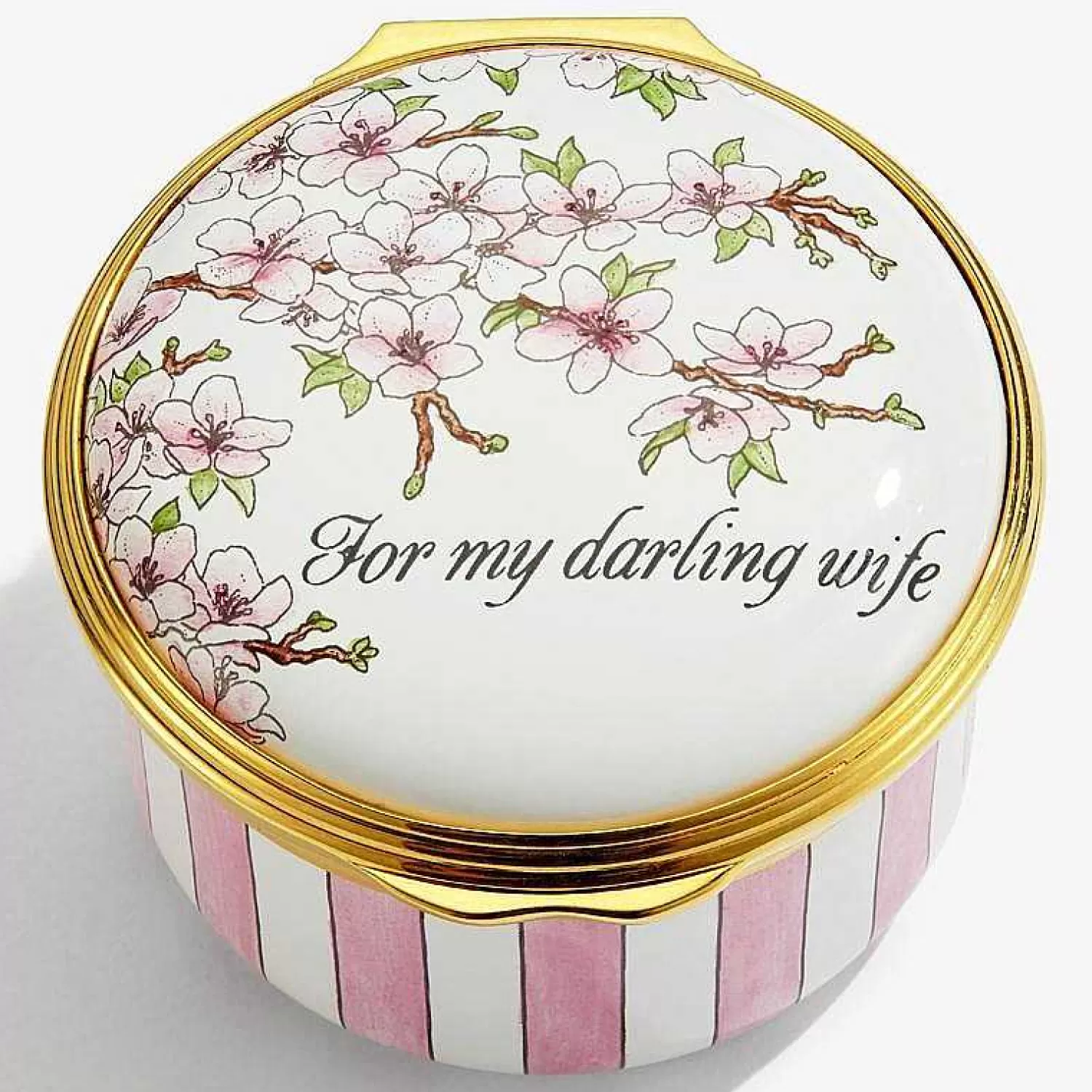 Halcyon Days For My Darling Wife Enamel Box | Cheap