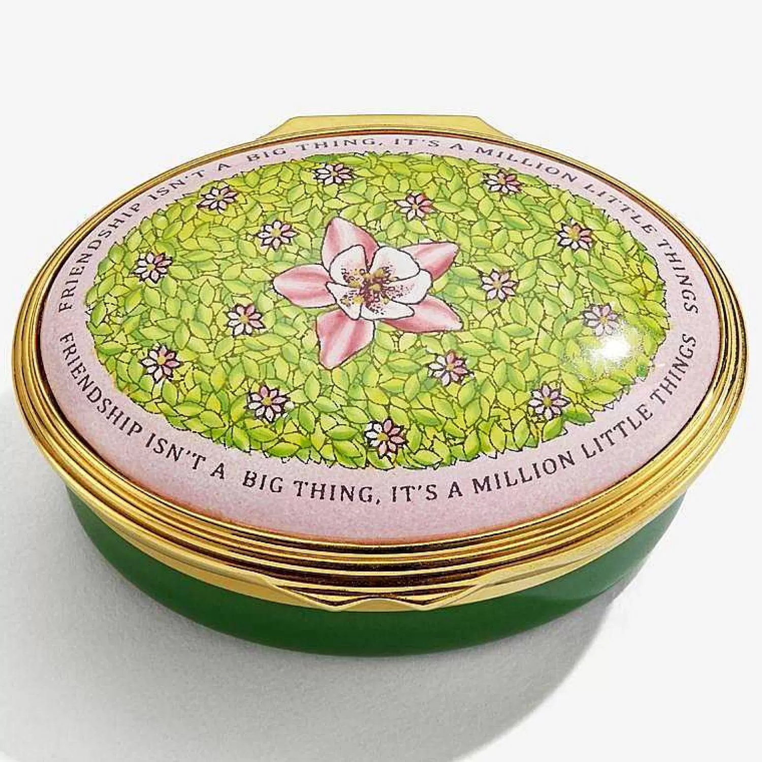 Halcyon Days Friendship Isn'T A Big Thing Enamel Box | Clearance