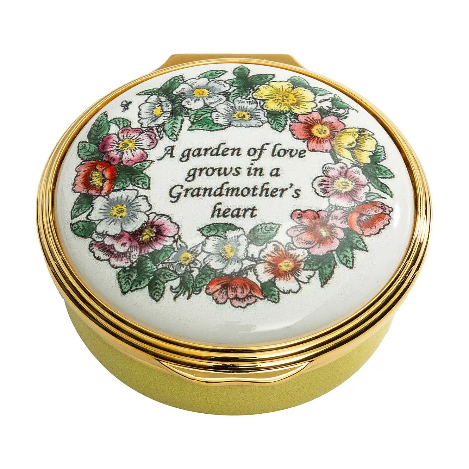 Halcyon Days Grandmother'S Heart Enamel Box | Best