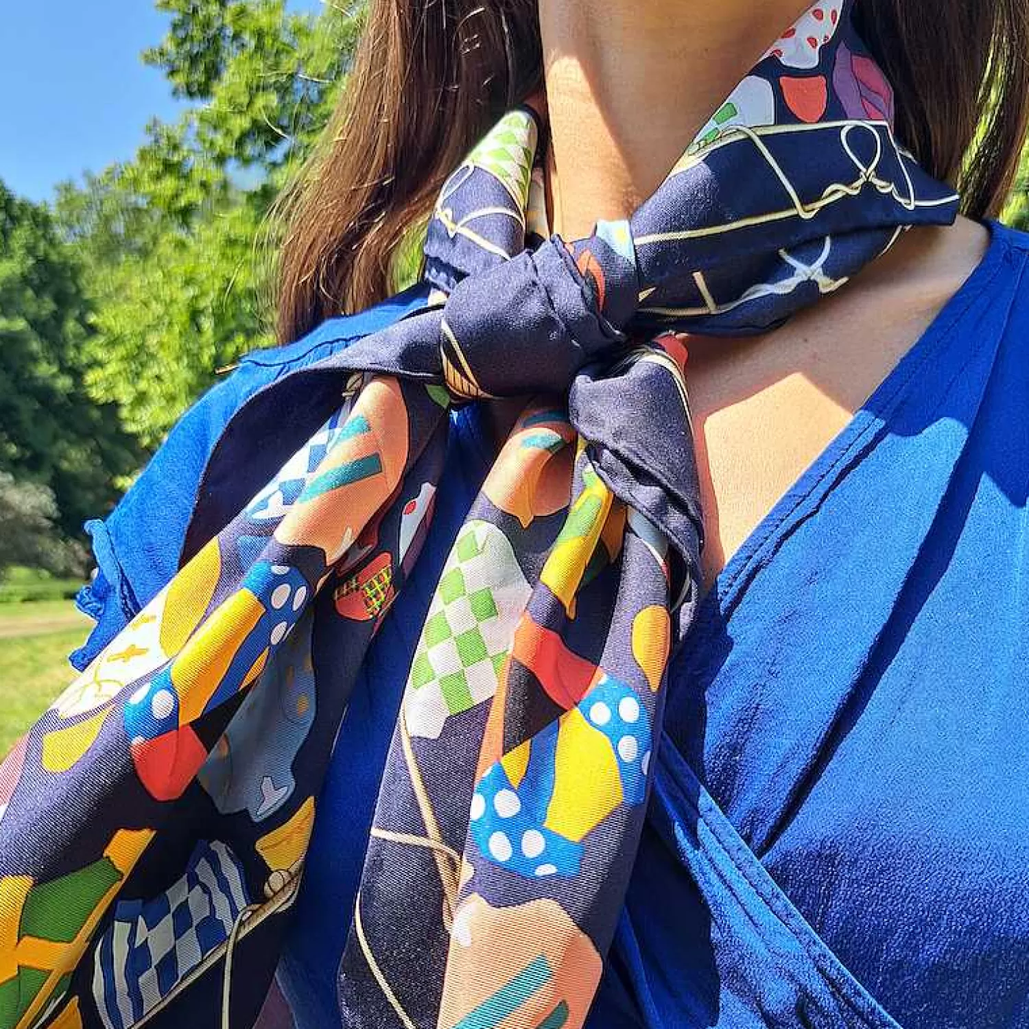 Halcyon Days Racing Silks Scarf | Flash Sale