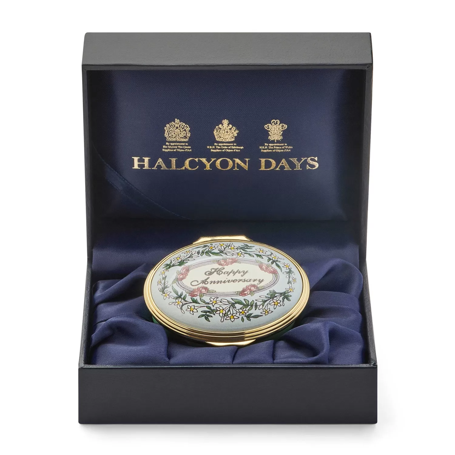 Halcyon Days Happy Anniversary Enamel Box | Online