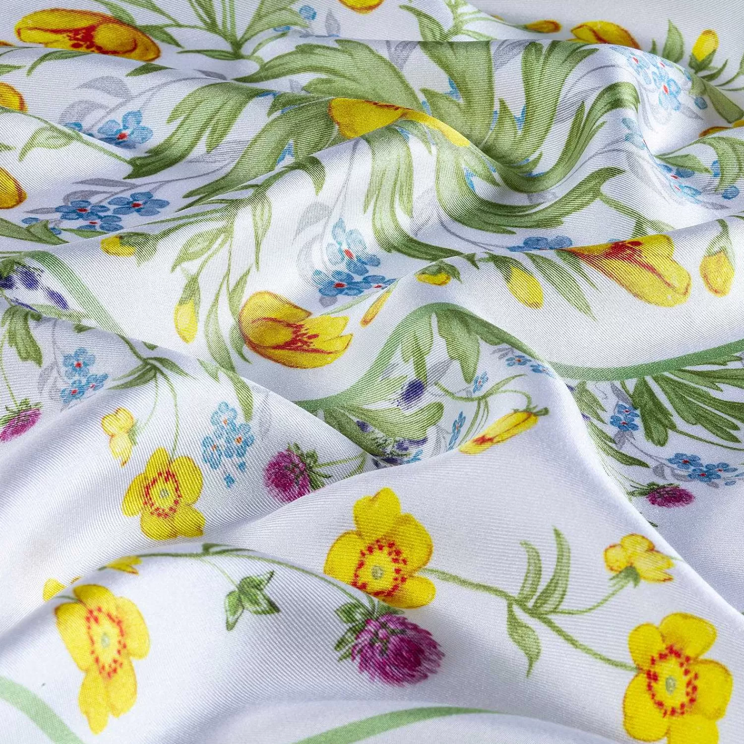 Halcyon Days Highgrove Wildflower Border Silk Scarf | Online