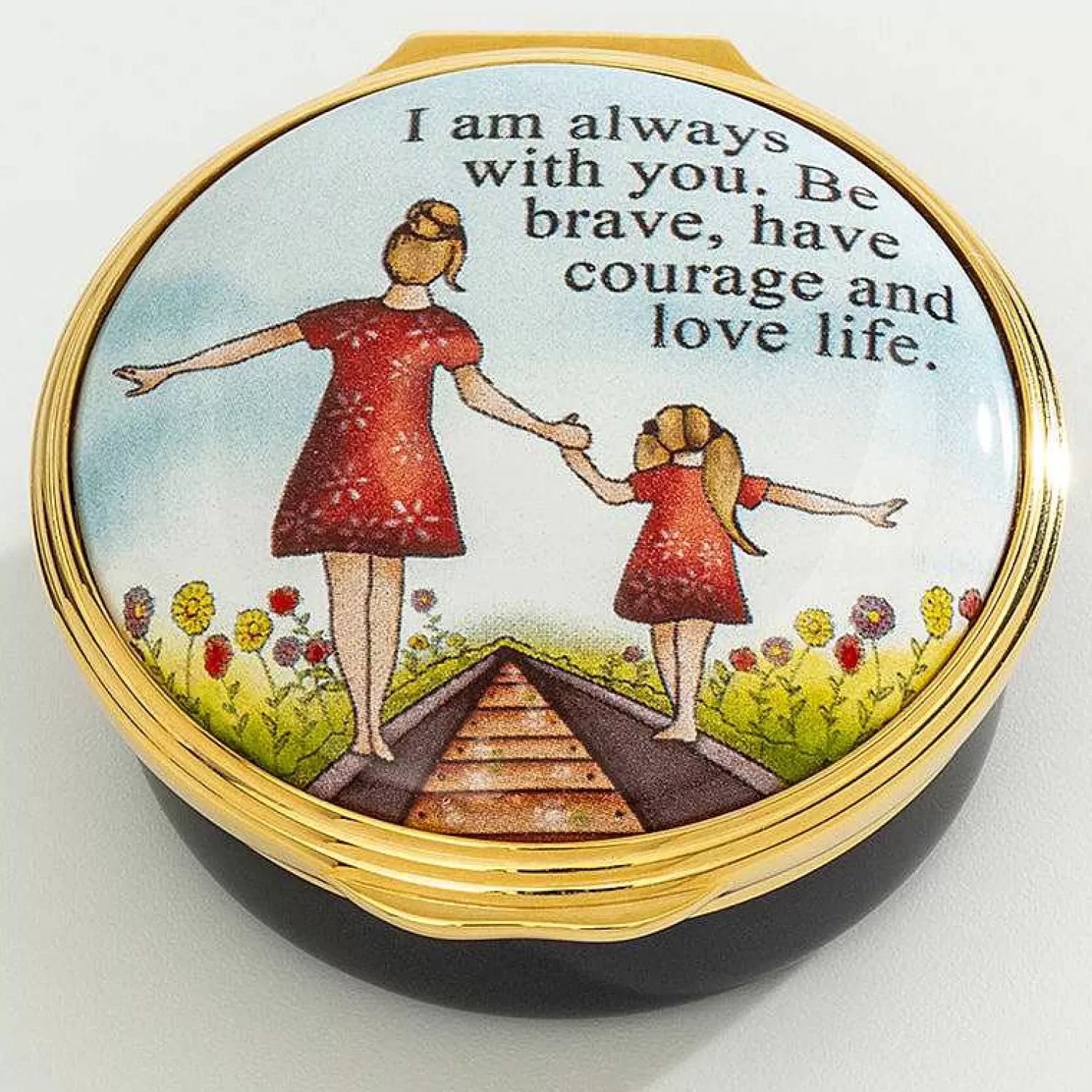 Halcyon Days I Am Always With You Enamel Box - Personalised New