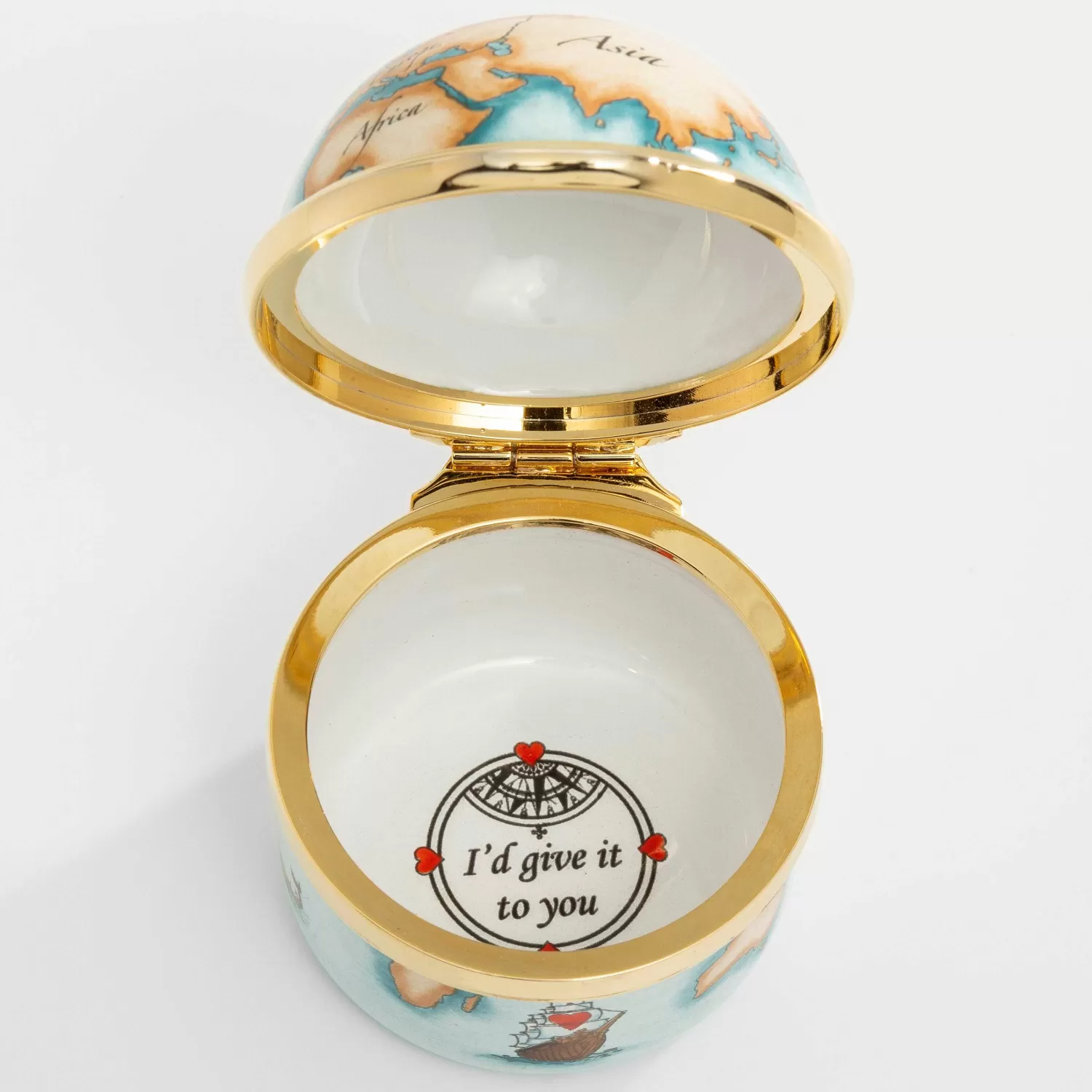 Halcyon Days If I Had The World Enamel Box | Fashion