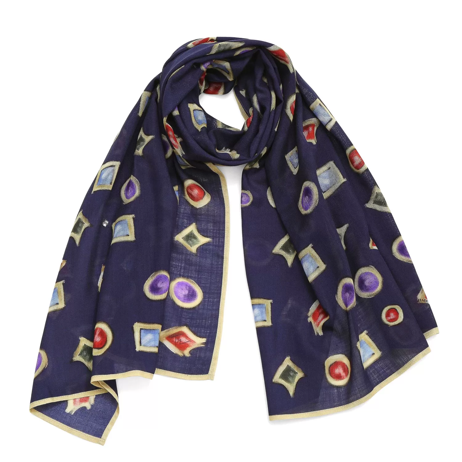 Halcyon Days Jewels Wool Silk Scarf Best Sale