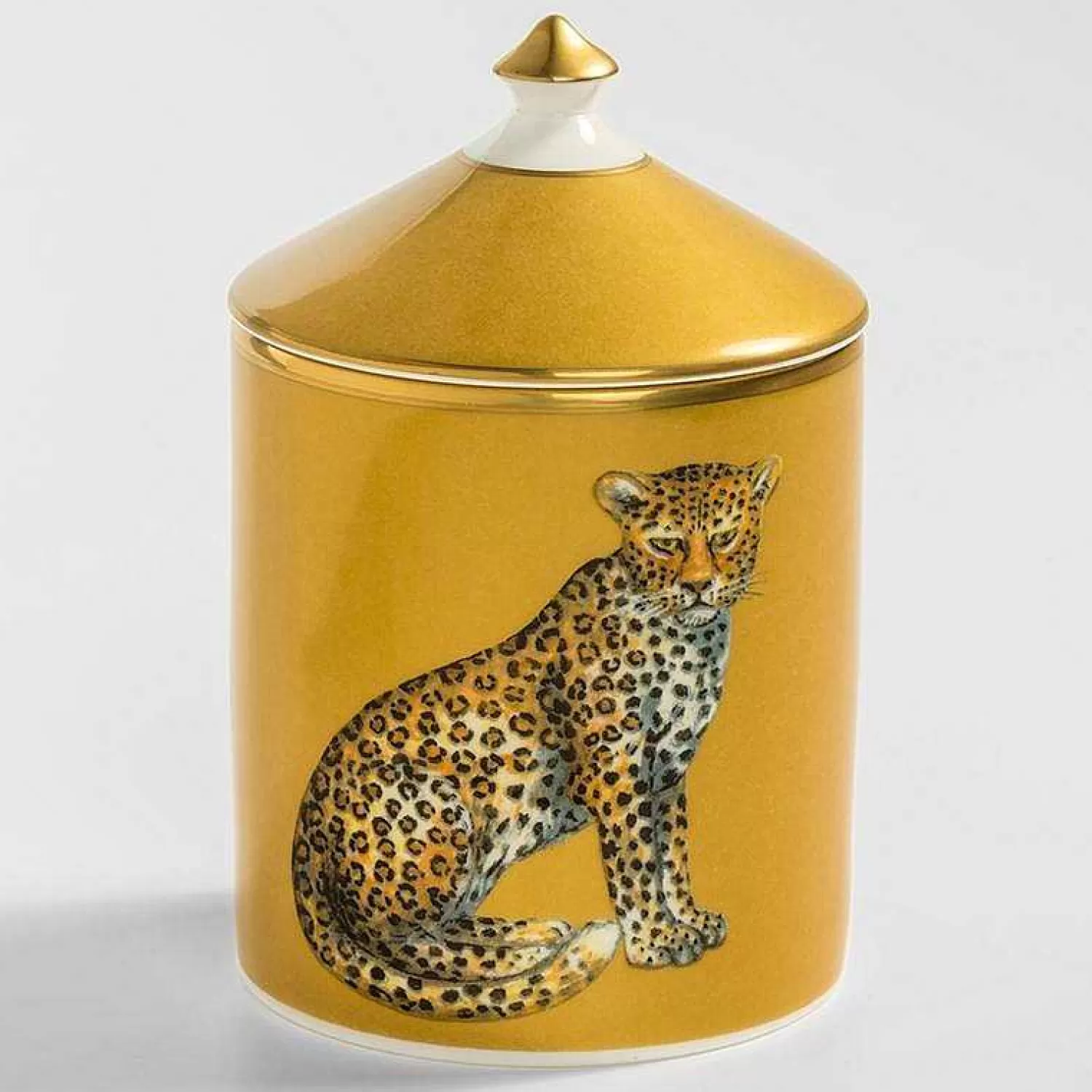 Halcyon Days Leopard Gold Jasmine Lidded Candle Outlet