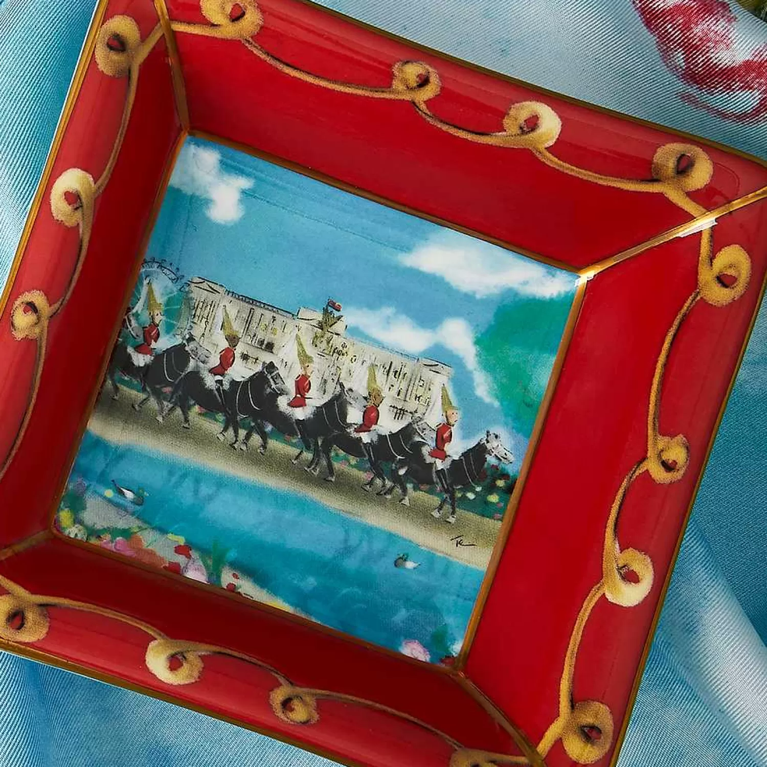 Halcyon Days Life Guards On Parade Square Trinket Tray Discount