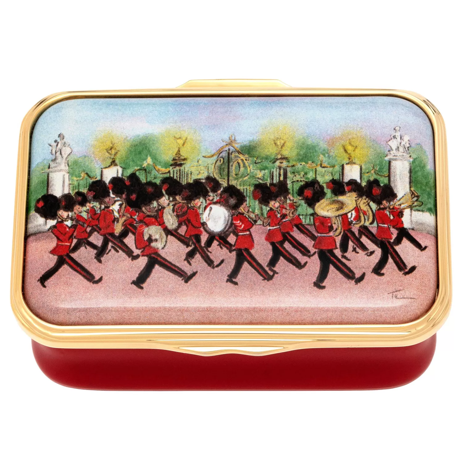 Halcyon Days Marching Down The Mall Enamel Box Store