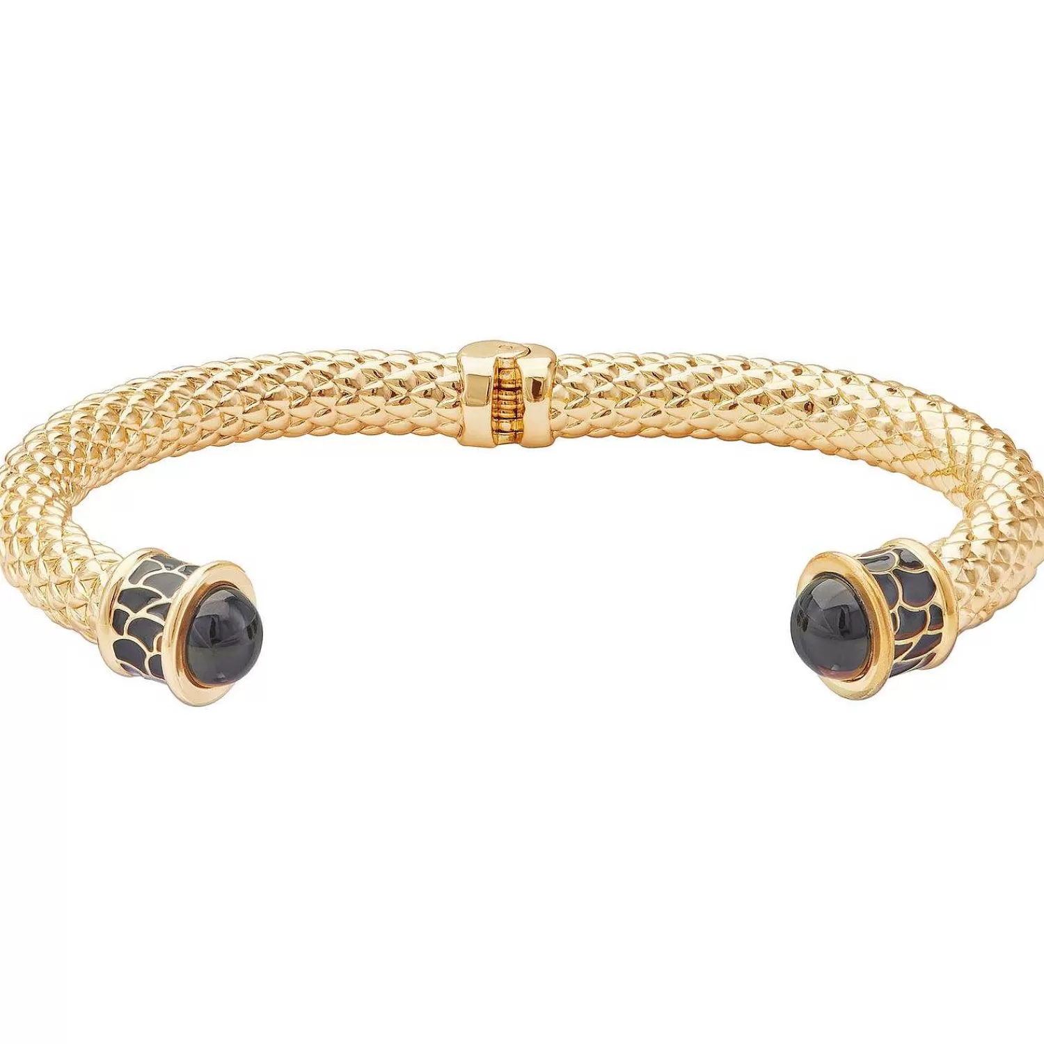 Halcyon Days Minoan Torque Black & Gold Bangle Hot