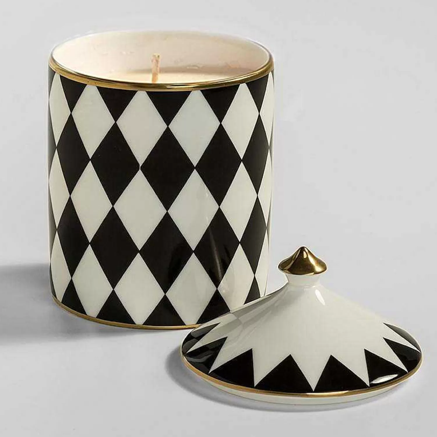 Halcyon Days Parterre Black Jasmine Lidded Candle Sale