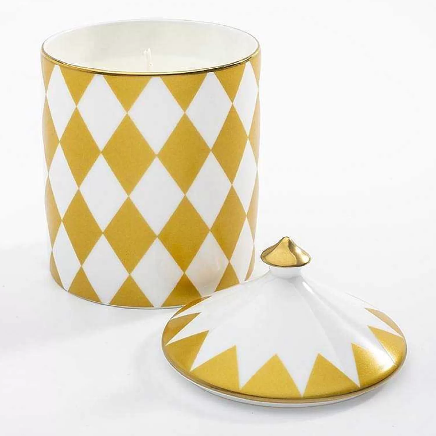 Halcyon Days Parterre Gold Jasmine Lidded Candle Flash Sale