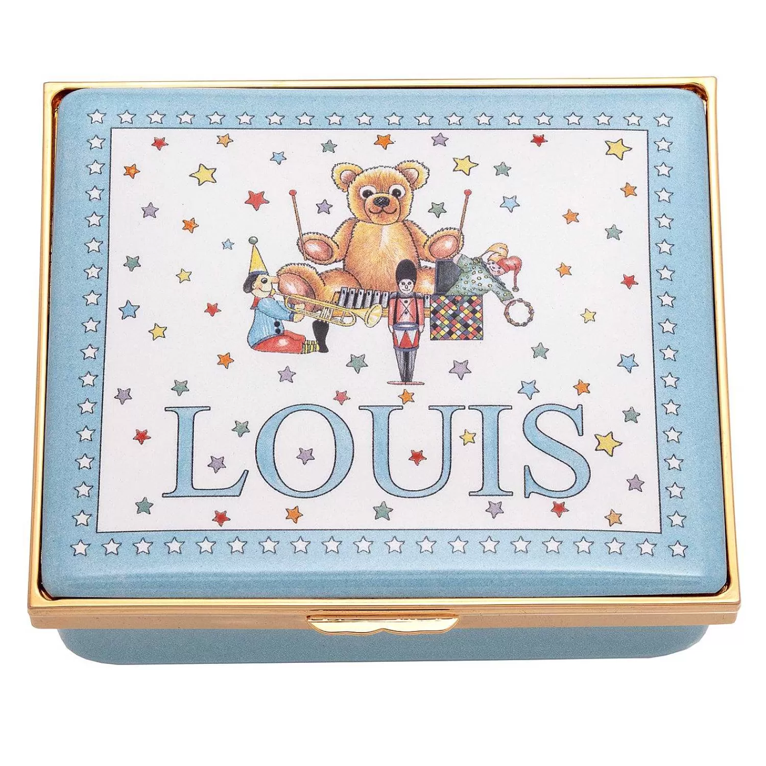 Halcyon Days Prestige Newborn Enamel Box - Personalised Hot