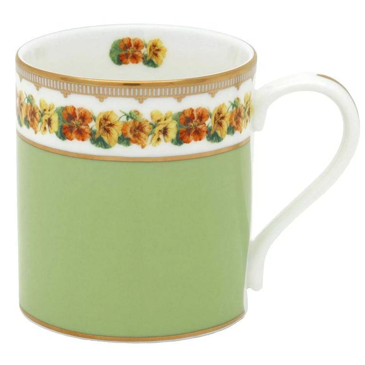 Halcyon Days Shell Garden Floral Fine Bone China Mug | Cheap