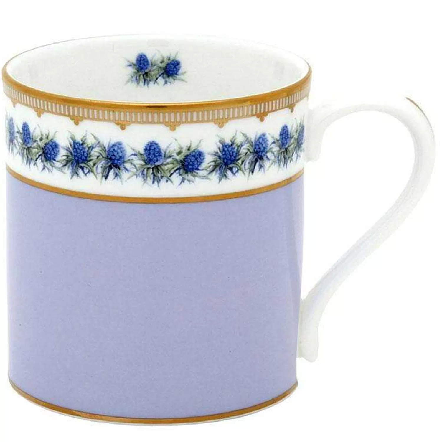 Halcyon Days Shell Garden Floral Thistle Fine Bone China Mug | Cheap