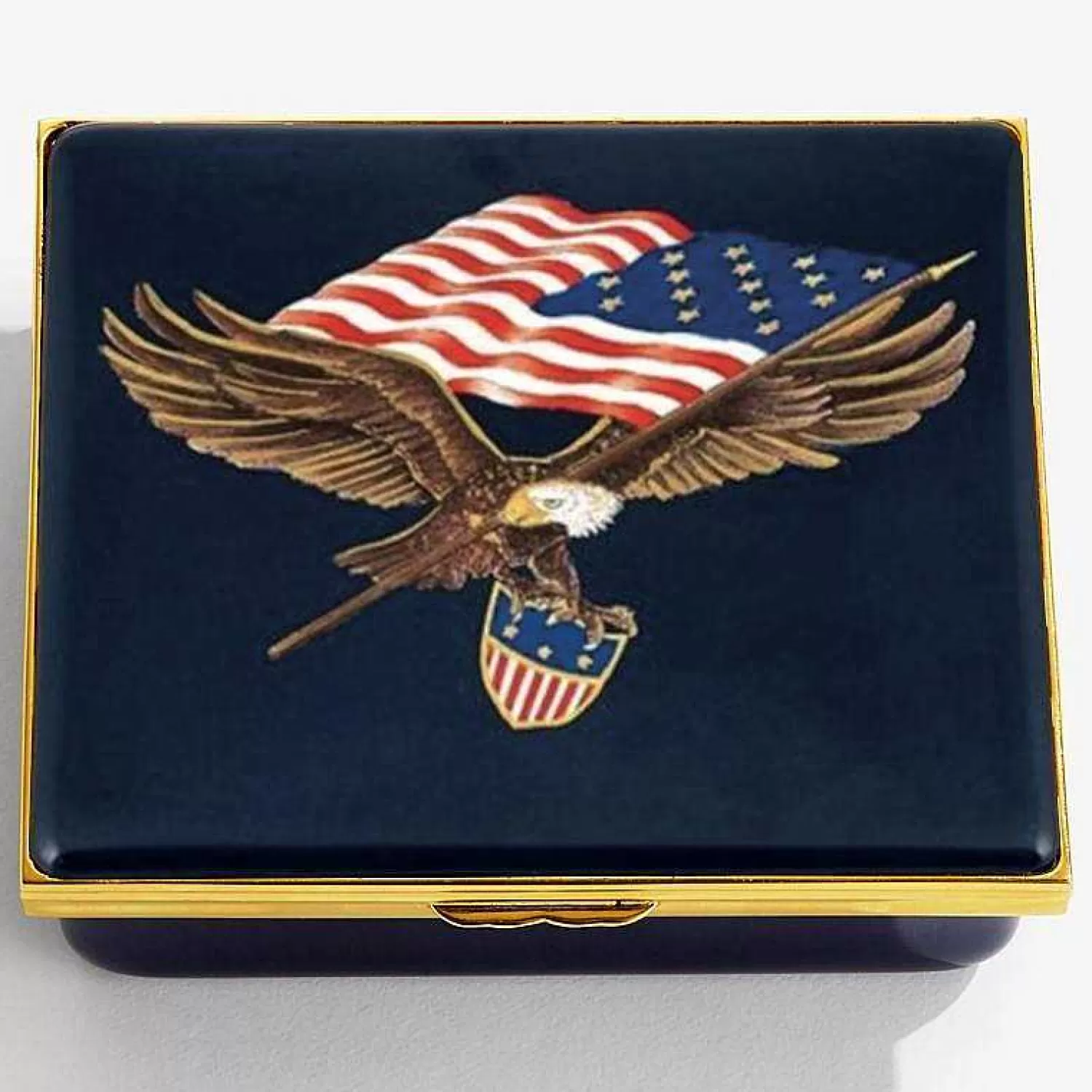 Halcyon Days The Star Spangled Banner Enamel Box | Cheap