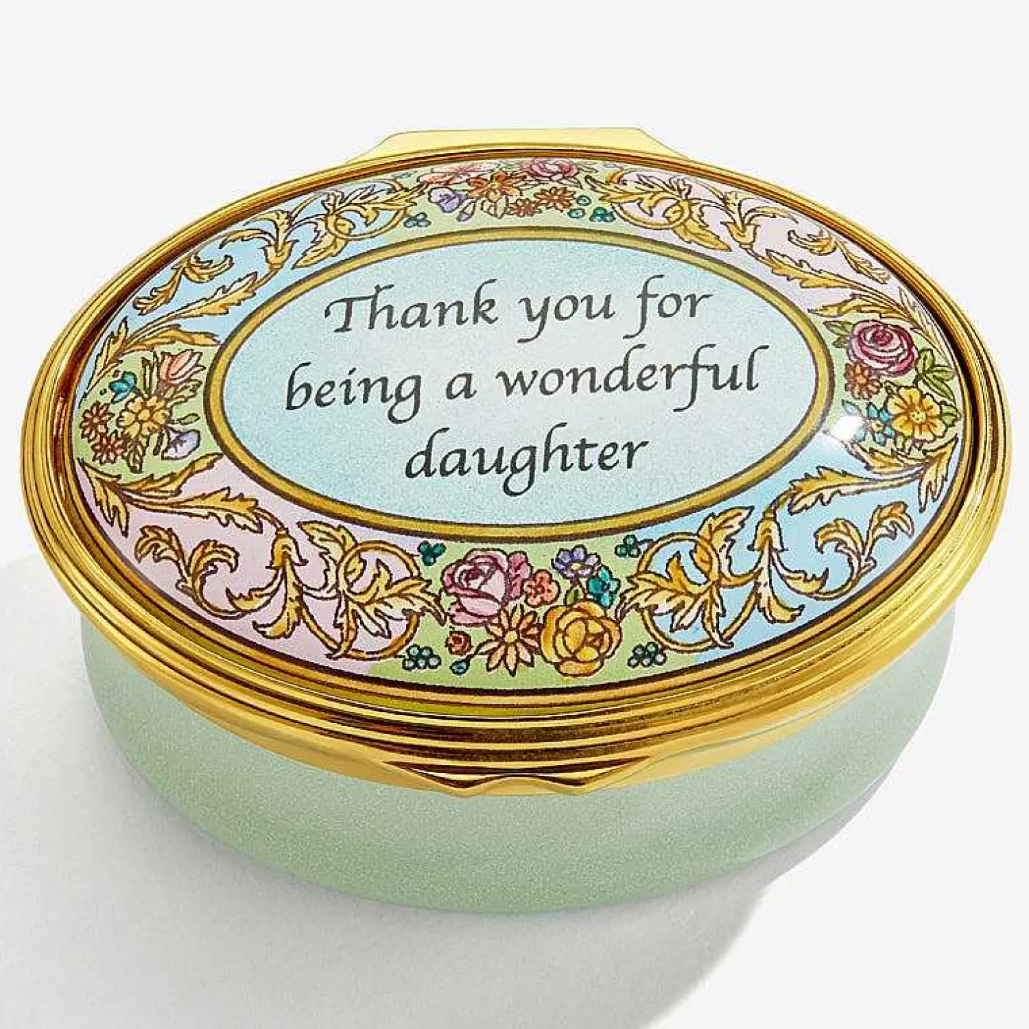 Halcyon Days Wonderful Daughter Enamel Box - Personalised Shop