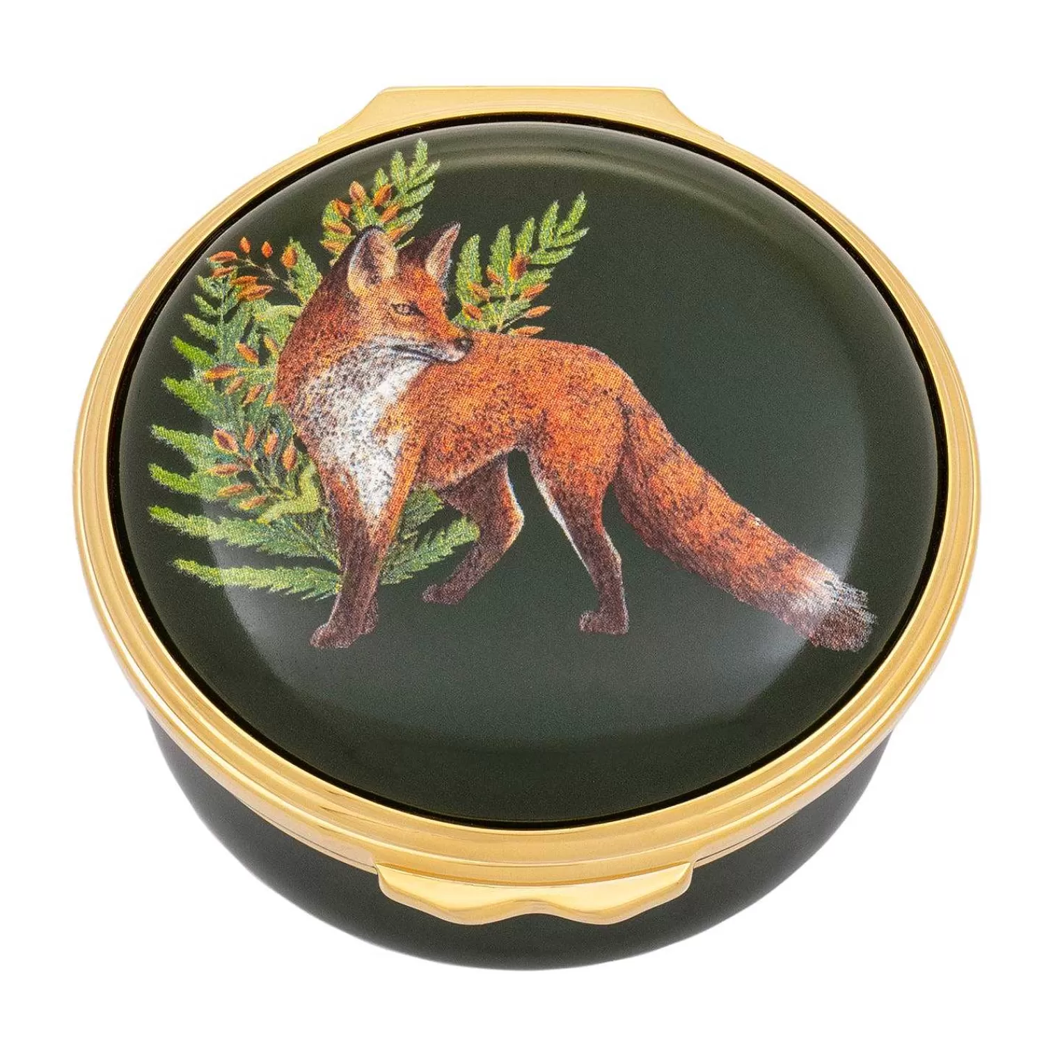 Halcyon Days Woodland Wildlife Fox Enamel Box Discount