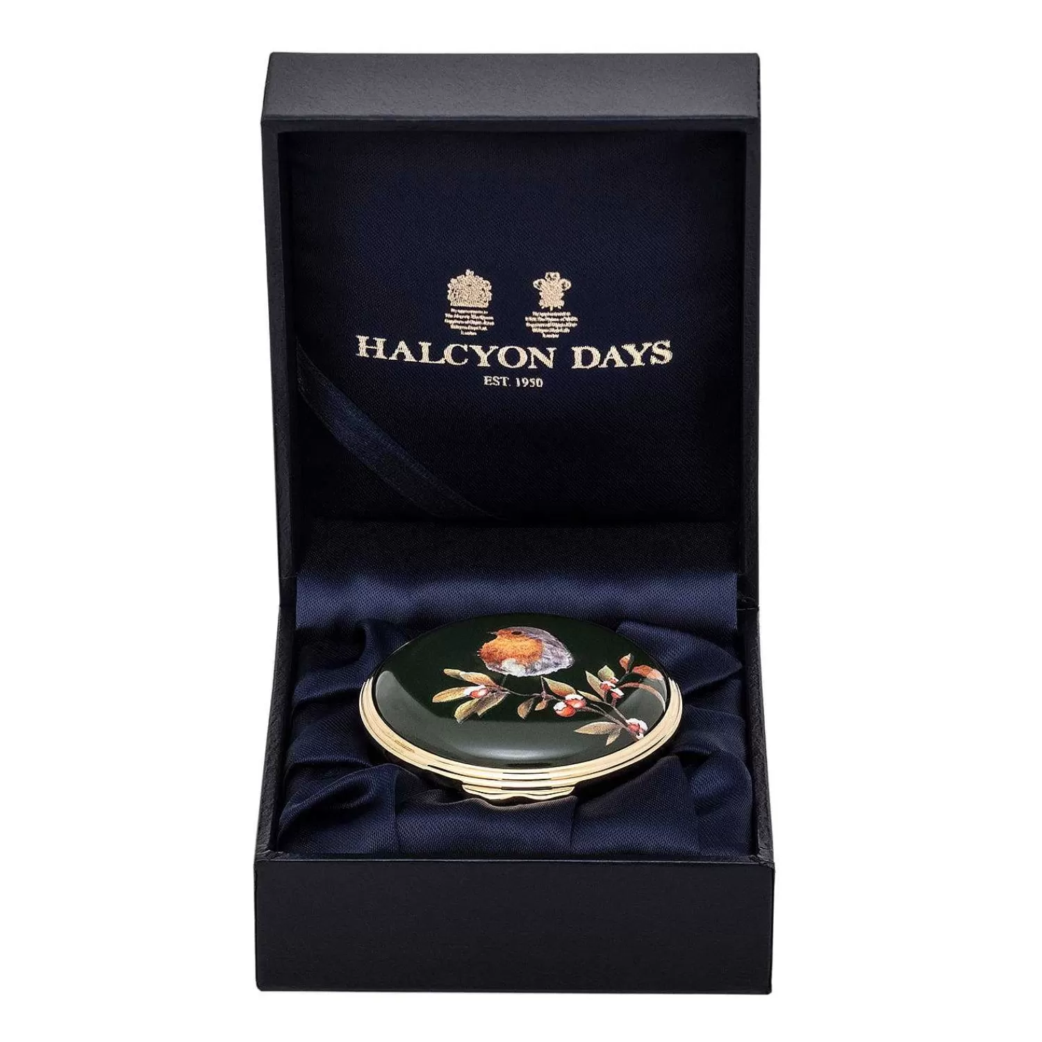 Halcyon Days Woodland Wildlife Robin Enamel Box Best